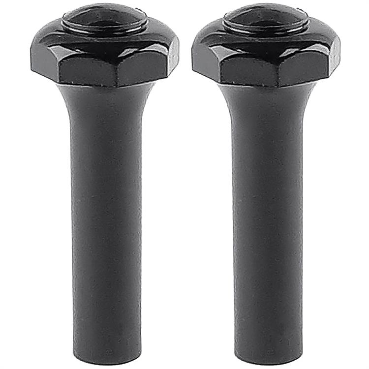 1973-79 Ford; Door Lock Knobs; Octagon; Black; Pair