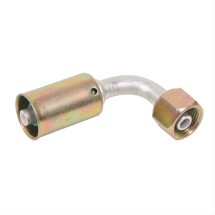 A/C Hose End, #6 Air Conditioning, 90 Degree, Beadlock, For A/C Standard Hose