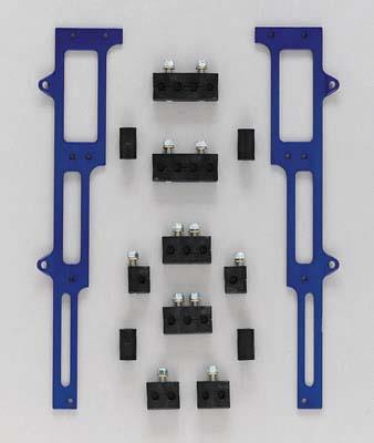 Ingnition Wire Separators Aluminium, Blue