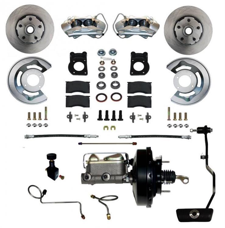 Disc Brake Kit, Front Conversion, Power Assist, Solid Surface Rotors