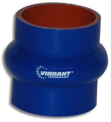 4 Ply Re-inforced Silicone Hump Hose Connector - 2-1/2 Diameter . x 3 Long ( Blue )
