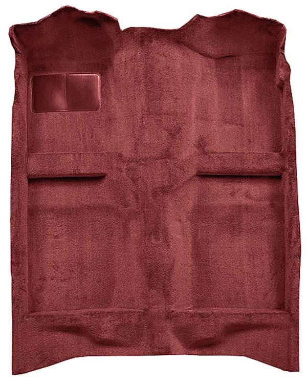 1982-93 Mustang Coupe/Hatchback Passenger Area Cut Pile Carpet with Mass Backing - Red