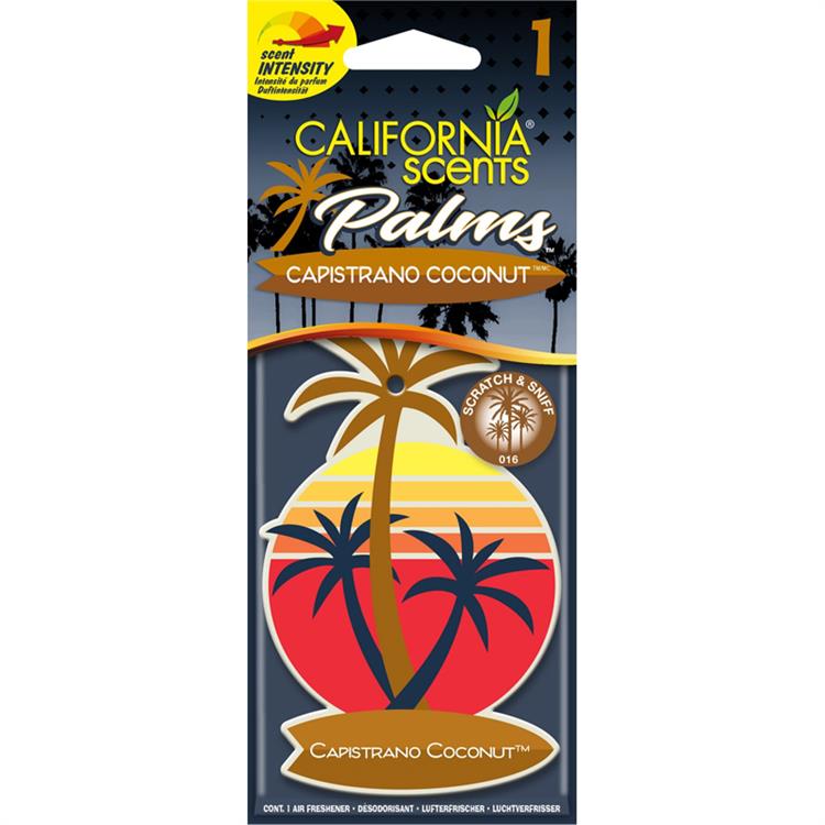 California Scents Palm Tree Air freshener - Capistrano Coconut