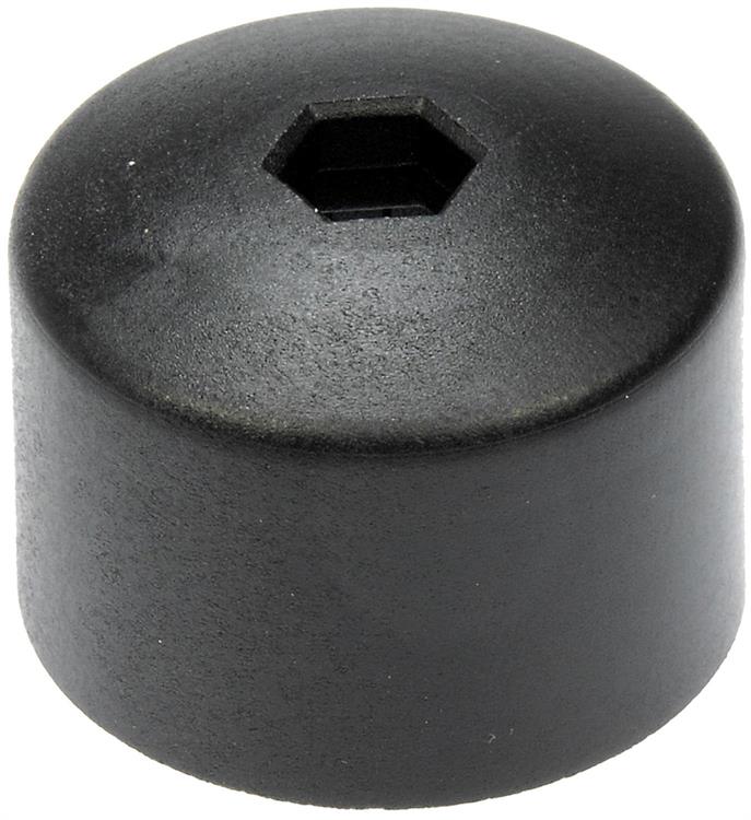 Black Wheel Nut Cover, Push Type
