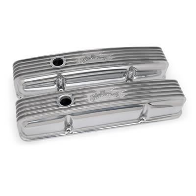 Valve Covers Edelbrock Polished Aluminum .