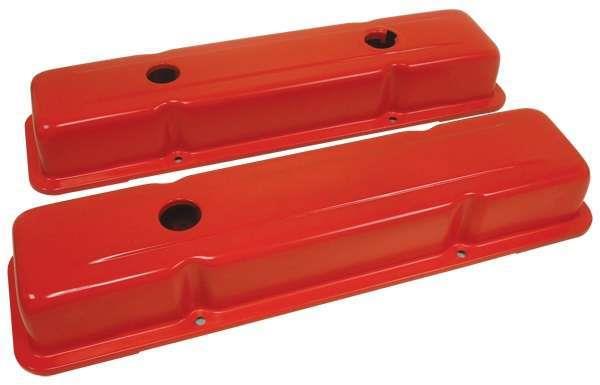 Valve Covers,S/B,Orange,55-57