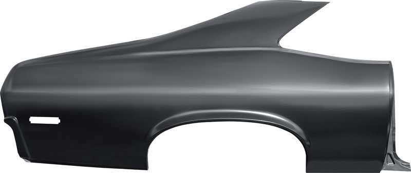 Quarter Panel, Full Factory, Steel, EDP Coated, Passenger Side, Chevy, Each