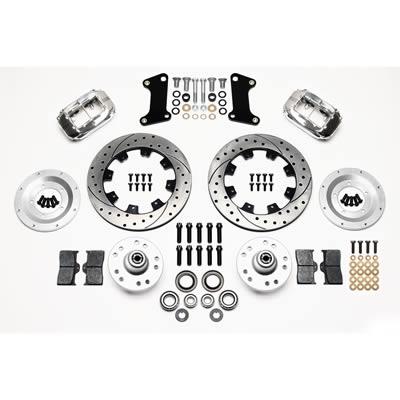 Brake Kit Front, Dynalite, Drilled Discs, Polished Calipers