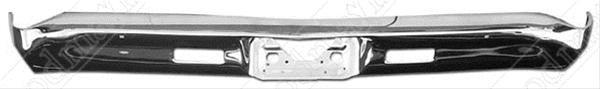 Bumper, OEM Replacement, Rear, Stock Style, Steel, Chrome
