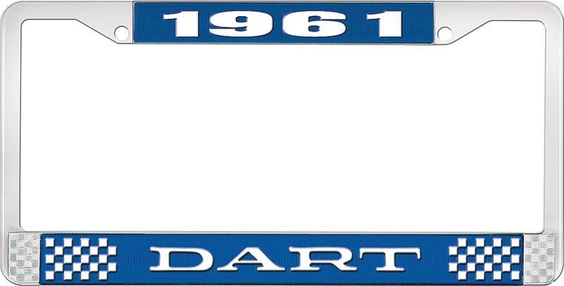 1961 DART LICENSE PLATE FRAME - BLUE