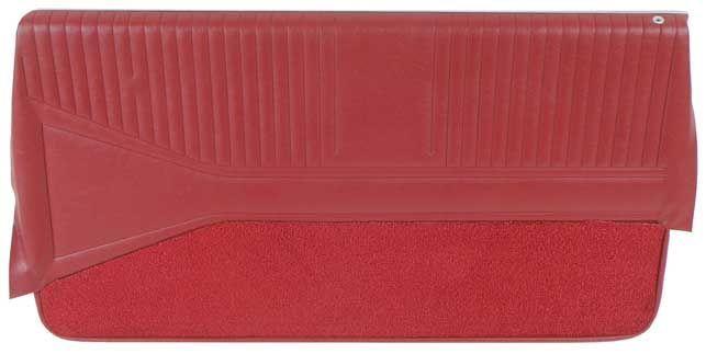 1964 IMPALA SS COUPE AND CONVERTIBLE RED PRE-ASSEMBLED FRONT DOOR PANELS