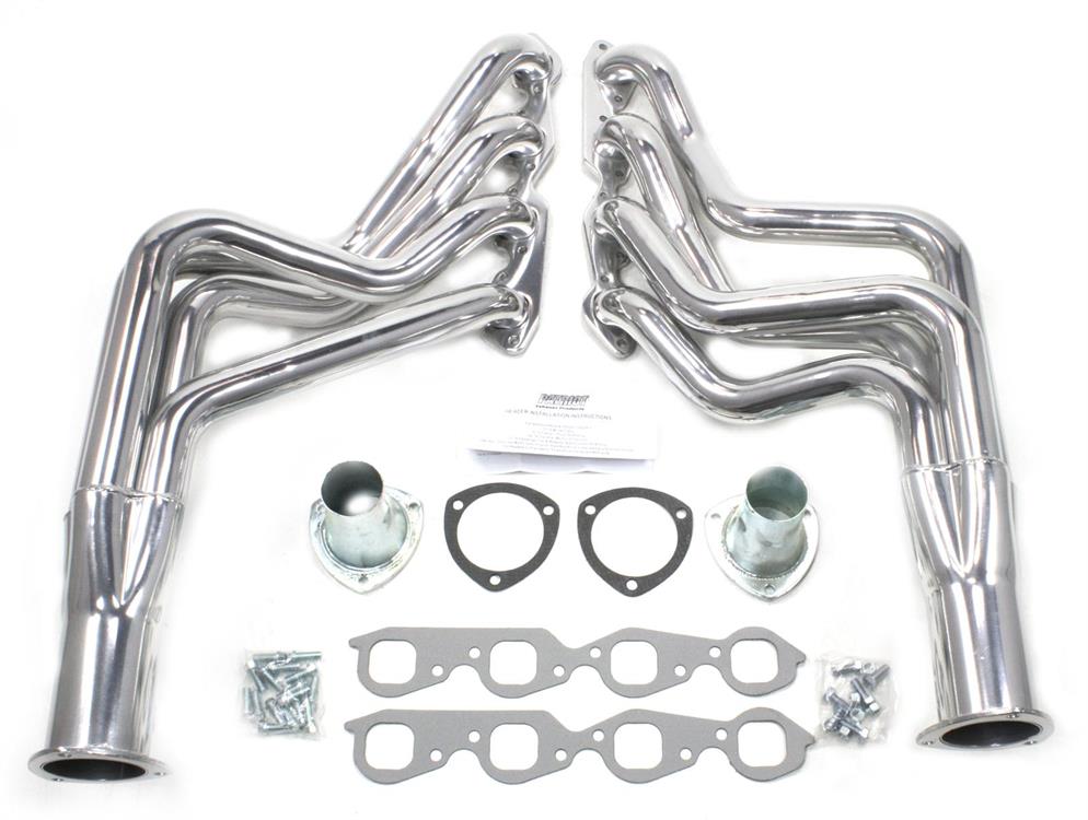 headers, 2" pipe, 3,5" collector, Silver 