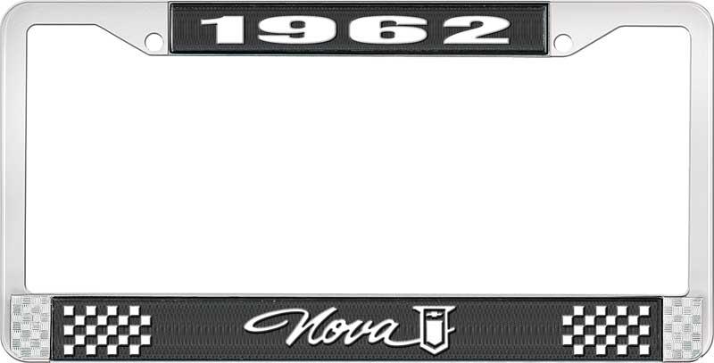 1962 NOVA LICENSE PLATE FRAME STYLE 1 BLACK