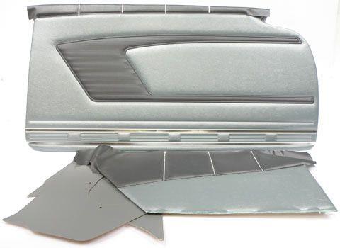 1959 IMPALA 2 DOOR HARDTOP GRAY WITH GRAY INSERT FRONT AND REAR SIDE PANEL SET WITHOUT TOP RAILS