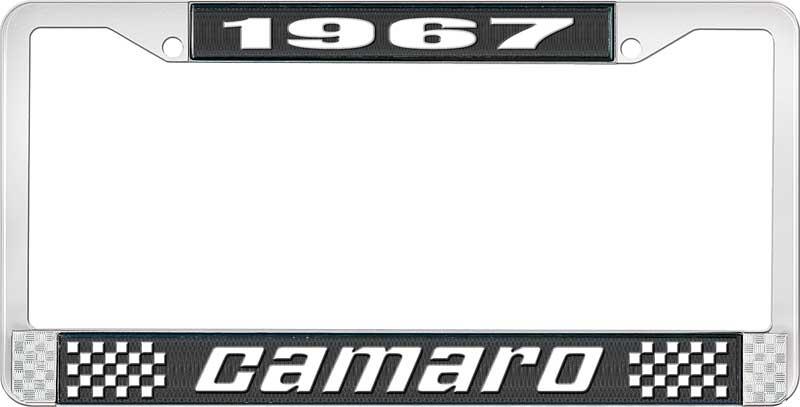 1967 CAMARO LICENSE PLATE FRAME STYLE 2 BLACK