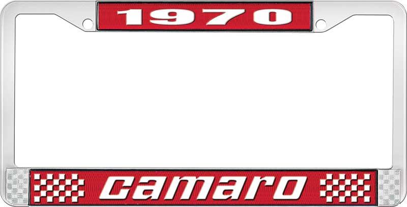 nummerplåtshållare, 1970 CAMARO STYLE 2 röd