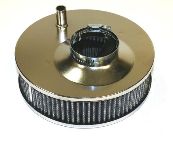 Airfilter Chromed 52mm Neck, 60mm Height, Diameter 160mm