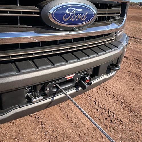 Winch, Electric, 12 V, 12,000 lbs., Hawse, 70 ft. Synthetic Rope, Wired/Wireless Remote, Ford, Kit