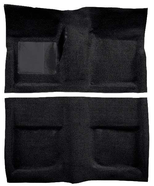 1965-68 Mustang Coupe Passenger Area Loop Floor Carpet - Black