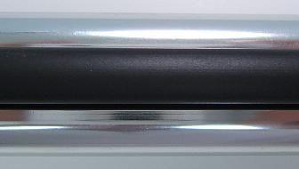 Chrome Strip with Rubberflap Below Door ( 27mm ) / St