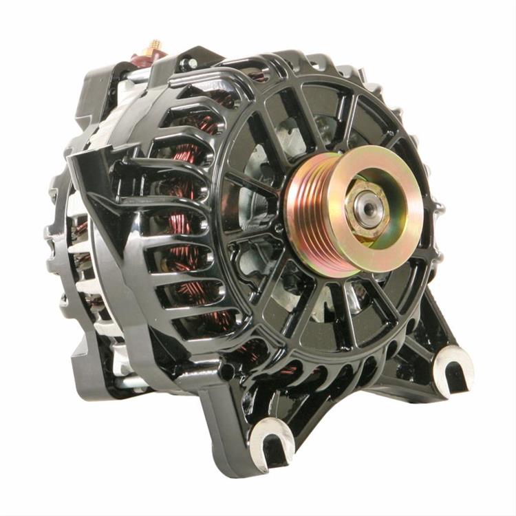 alternator / generator, 200A, 12 volt, Black powdercoated