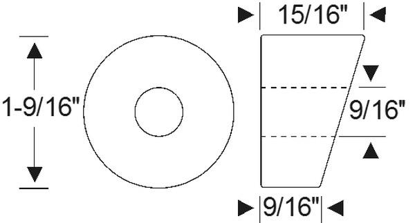 Grommet, heater inlet/outlet