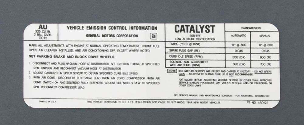 dekal emission,US,305/2B