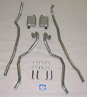 Dual Exhaust System, Small Block, Stainless Steel
