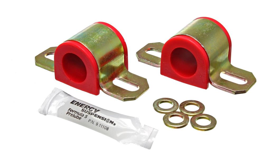 Bushings, Front/Rear Sway Bar, Polyurethane, Red, 15/16"/24mm Diameter