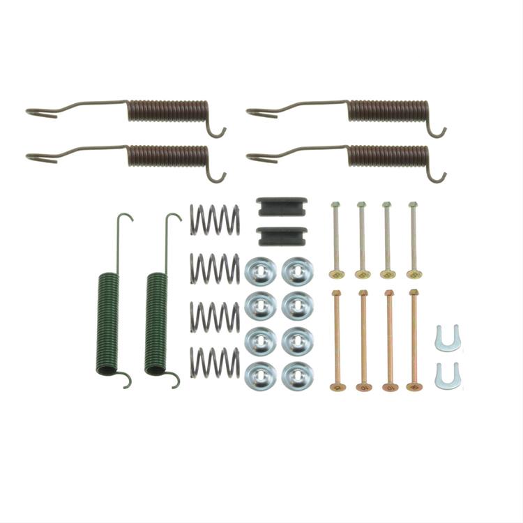 brake hardware kit, drum brakes, front