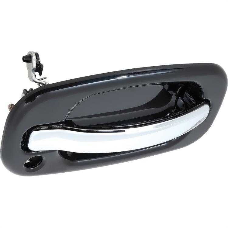 1999-07 Chevrolet, GMC Truck/SUV	 Exterior Door Handle	 With Key Hole	 Black Smooth Housing, Chrome Lever	 Front	 Right