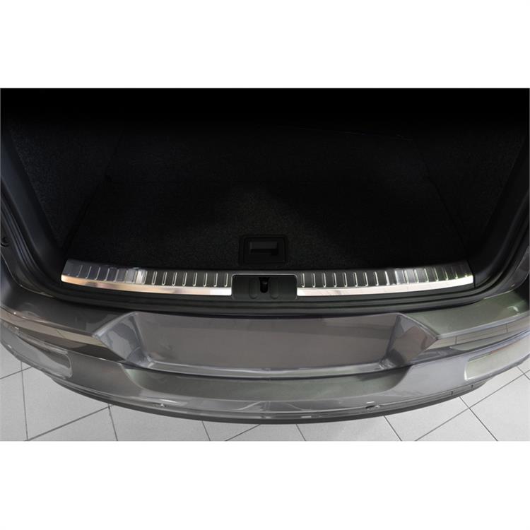 Stainless Steel Inner Rear bumper protector suitable for Volkswagen Tiguan 2007-2016 'Ribs'