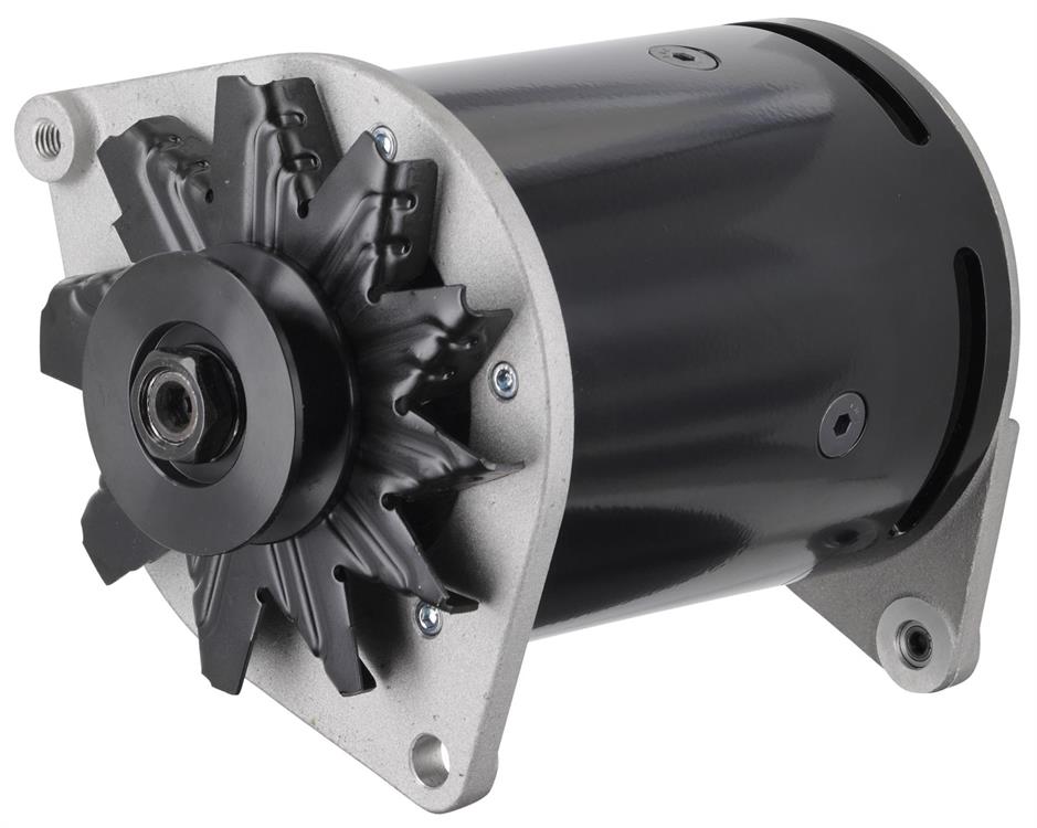 alternator / generator, 60A, 6 volt, Black powdercoated