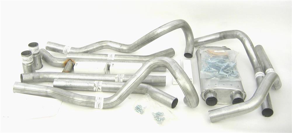 Exhaust System, Thrush Header Back, Steel, 2,5"