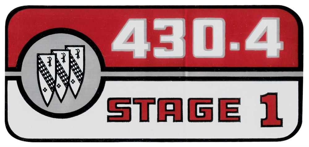 dekal ventilkåpa "430-4 STAGE 1"