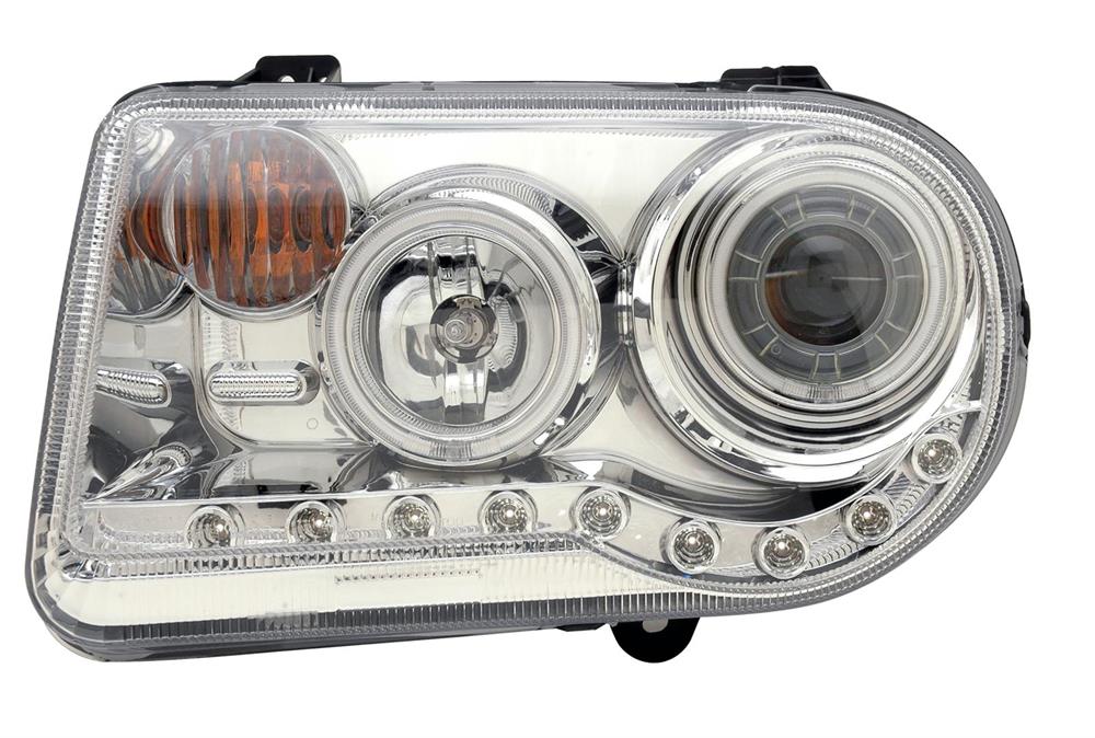 Headlights, Projector with CCFL Halo, Clear Lens