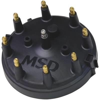 Distributor Cap, Male/HEI-Style, Black, Clamp-Down, Ford/MSD, Pro-Billet, V8, Each
