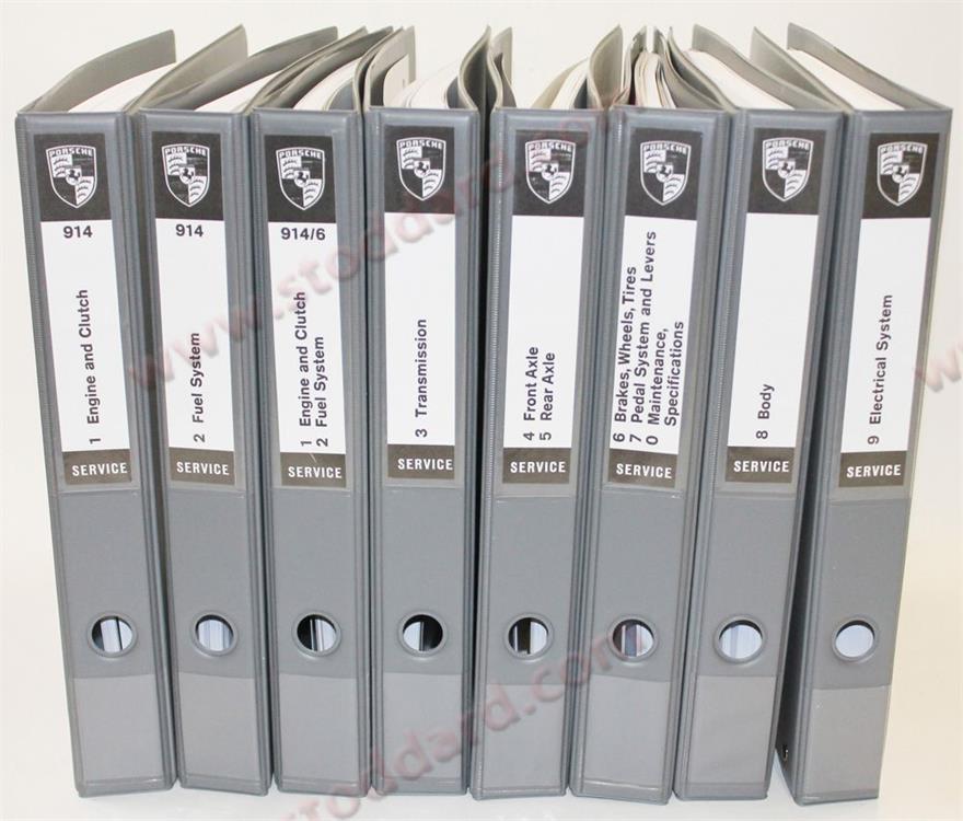 Bok Factory Workshop Manual for 914 1970-1976. 8 Volumes