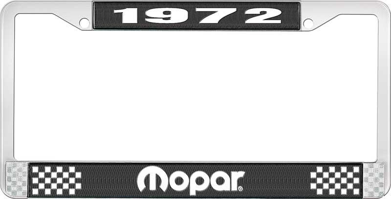 1972 MOPAR LICENSE PLATE FRAME - BLACK