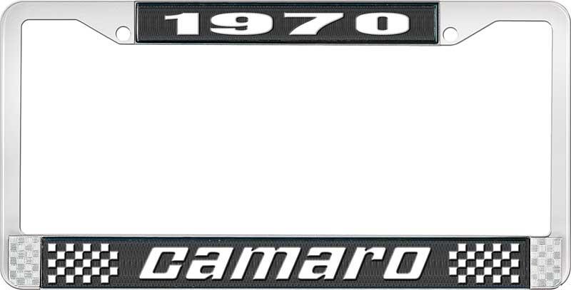 1970 CAMARO LICENSE PLATE FRAME STYLE 2 BLACK