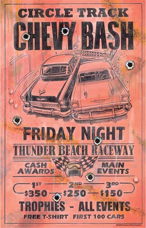11" x 17" Chevy Bash Steel Sign