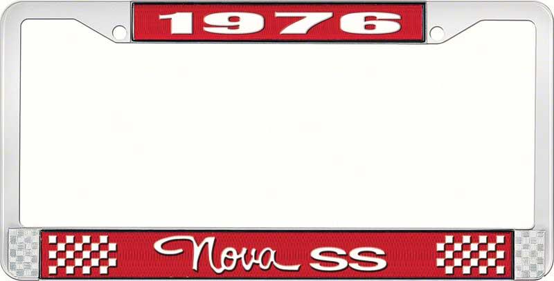 nummerplåtshållare, 1976 NOVA SS STYLE 3 röd
