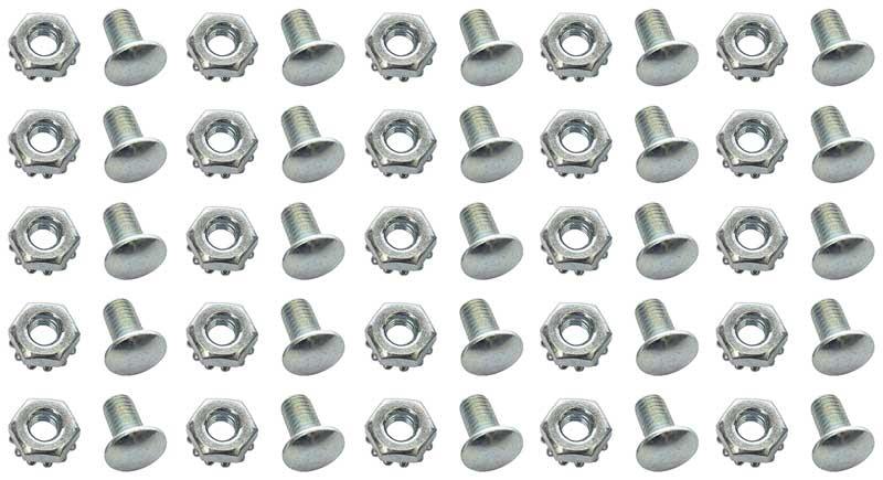 Grill Attaching Rivet with Nut Set of 25 - Silver