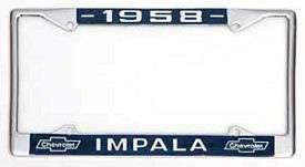 License Plate Frame,Impala,58