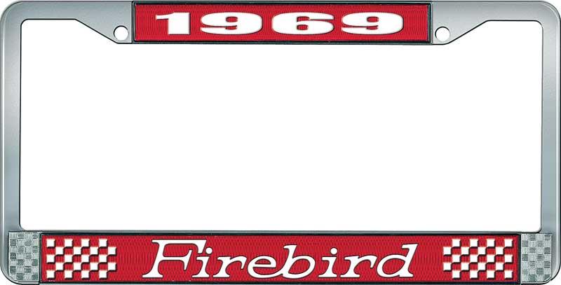 nummerplåtshållare, 1969 FIREBIRD - blå