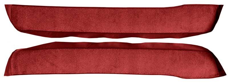 1987-90 Mustang Models Door Panel Carpet Inserts - Oxblood