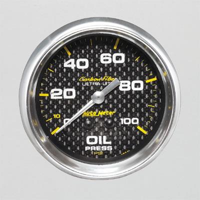 Oil pressure, 67mm, 0-100 psi, mechanical