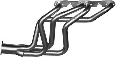 headers, 2 1/4 - 2 3/8" pipe, 4,0" collector, Silver 