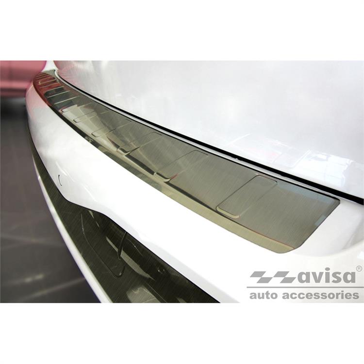 Titanium Stainless Steel Rear bumper protector suitable for BMW X7 (G07) 2019- 'Ribs'