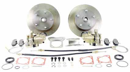 Brake Kit Rear Discs with Handbroms, Oborrade Discs